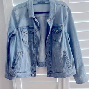 Talbots Plus Size X Light Blue Denim Jacket